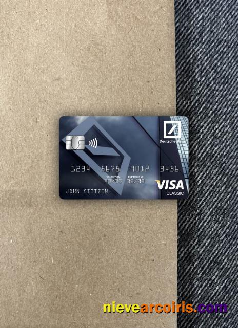 Germany Deutsche bank visa classic card photolook